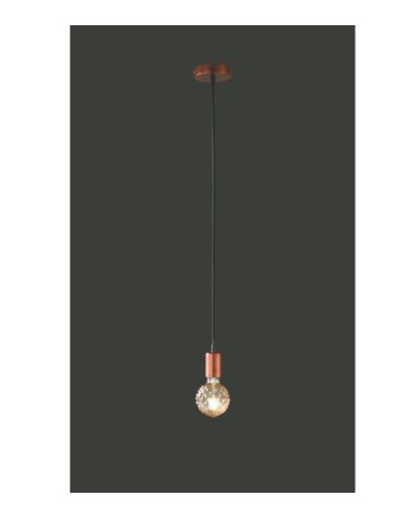 Lámpara Colgante de Cobre 150x12cm, E27 60W Max