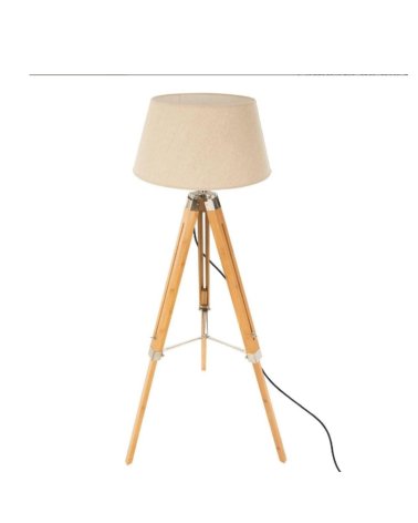 Lámpara de Pie Trípode Bambú Modelo Runo A.145cm