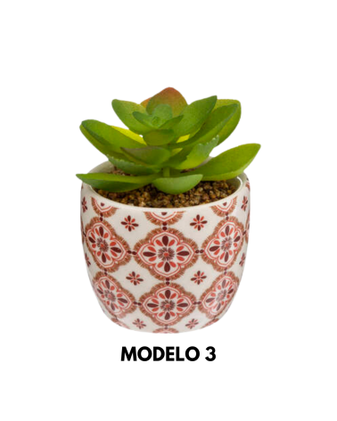Planta Decorativa en Maceta de Cerámica de 6 cm - Varios Modelos