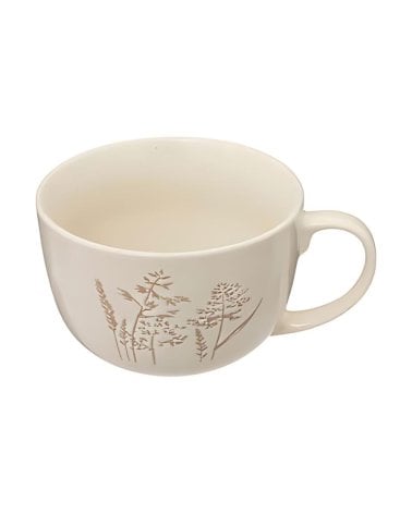 Taza Floral Beige de 50 Cl - Modelo Elsa