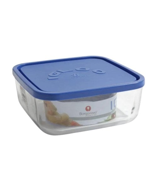 Fiambrera de Vidrio Igloo con Tapa Azul