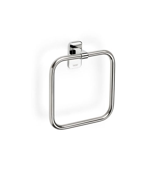 Aro Toallero Cuadrado de Acero Inoxidable Slim