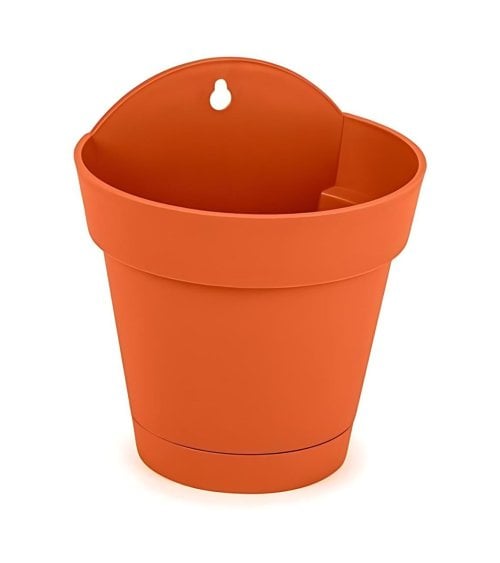Maceta para Pared de Plástico Areca Terracota
