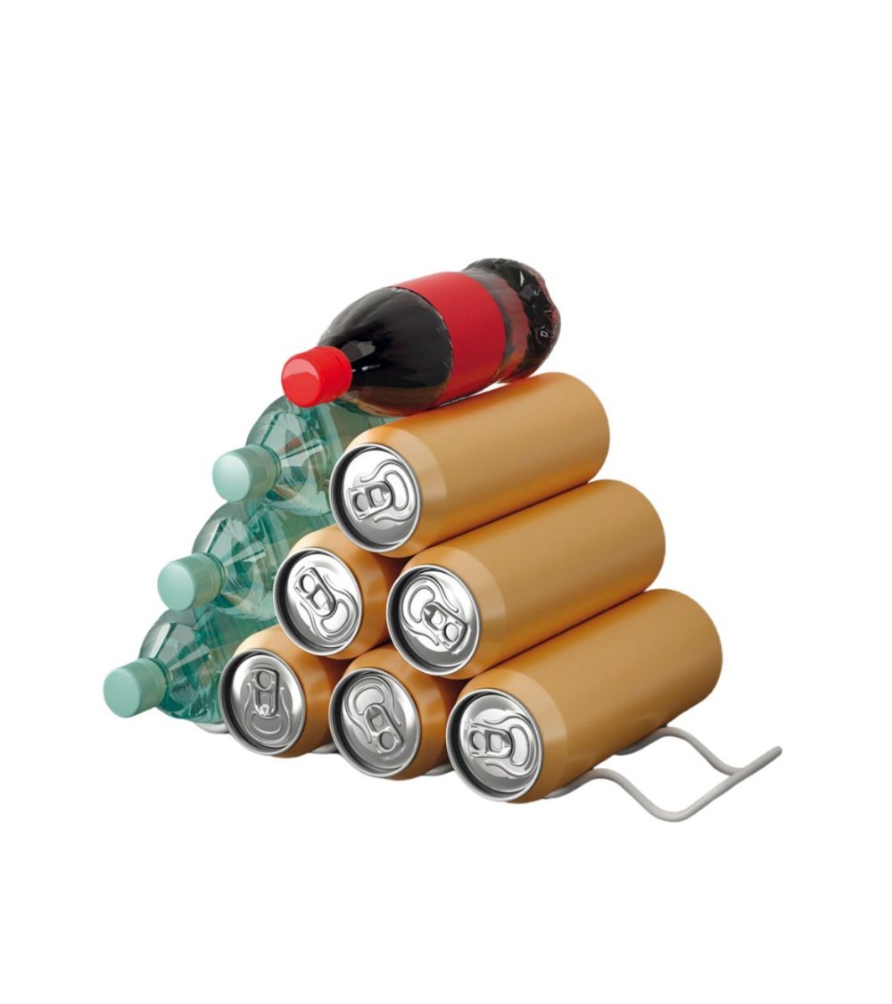 Organizador Metálico de Latas para Frigorífico Organizador Metálico de Latas para Frigorífico