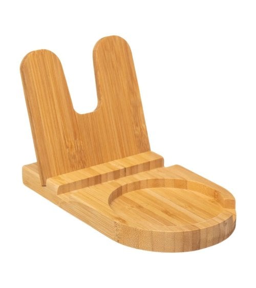 Soporte de Cucharas y Tapas de Bambú