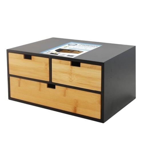 Cajonera Organizadora de Escritorio de Bambú