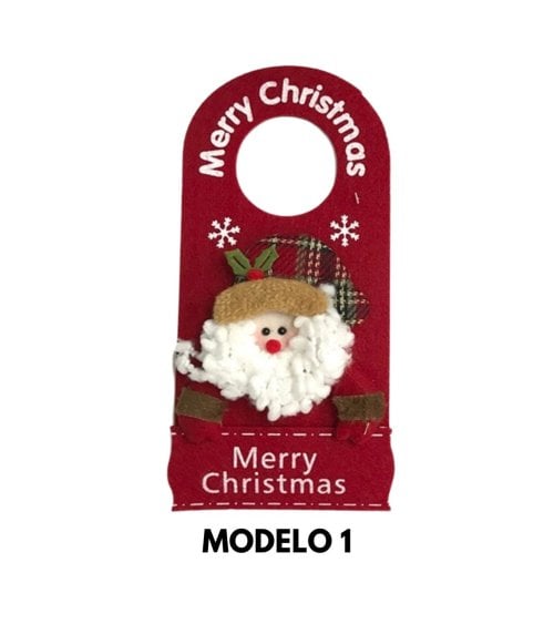 Colgante Navideño para Puerta Rojo