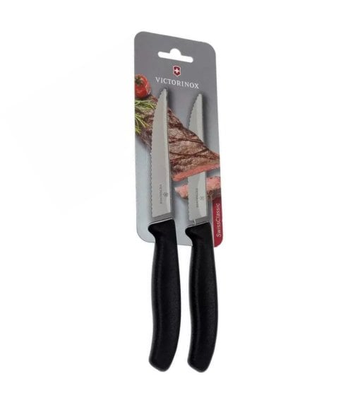 Set de 2 Cuchillos Con Sierra para Bistec