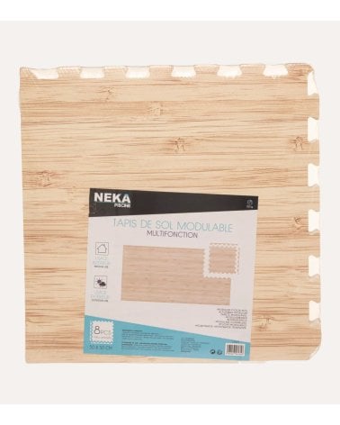 Alfombra Foam Modular Estilo Parquet