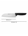Cuchillo Niza Santoku con Alveolos