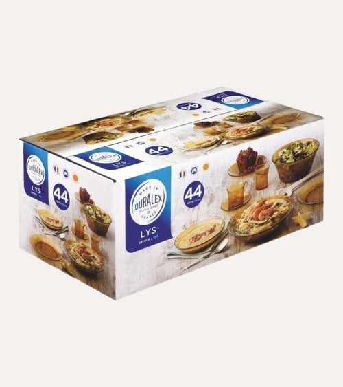Vajilla de 44 Piezas Ambar Lys de Duralex