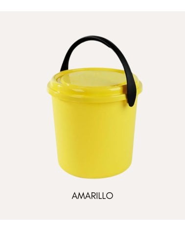 Cubo con Tapa y Asa Ideal para Juguetes