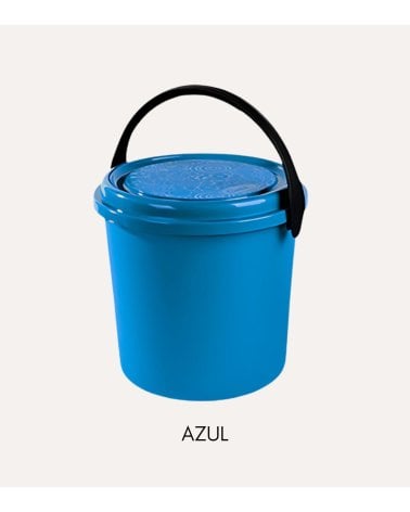 Cubo con Tapa y Asa Ideal para Juguetes