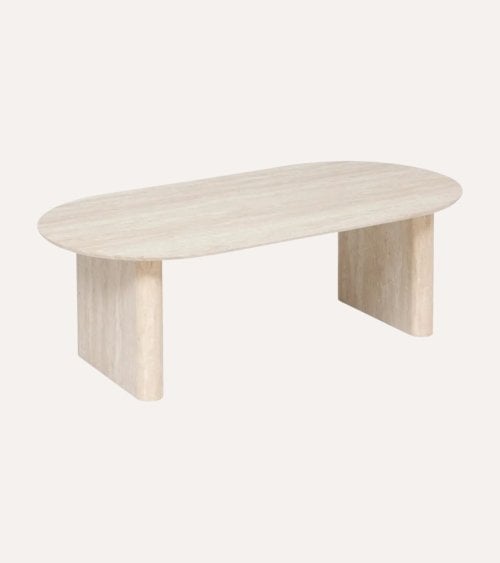 Mesa Auxiliar Anya de Efecto Travertino
