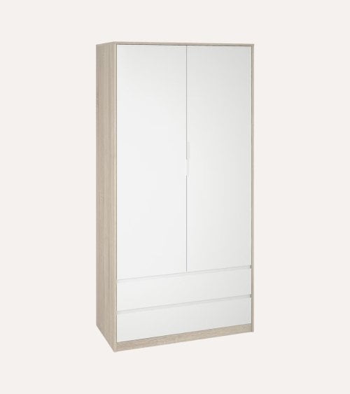Armario con 2 Puertas y 2 Cajones