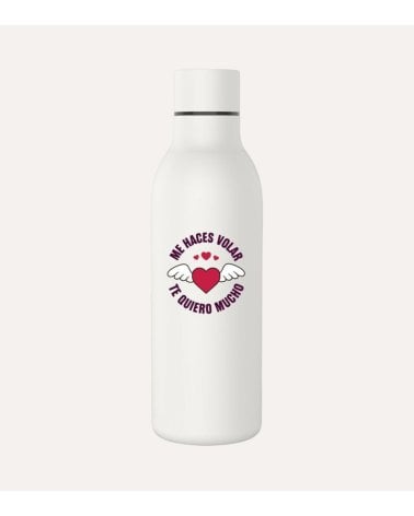 Botella con Frase de Amor de Acero Inoxidable