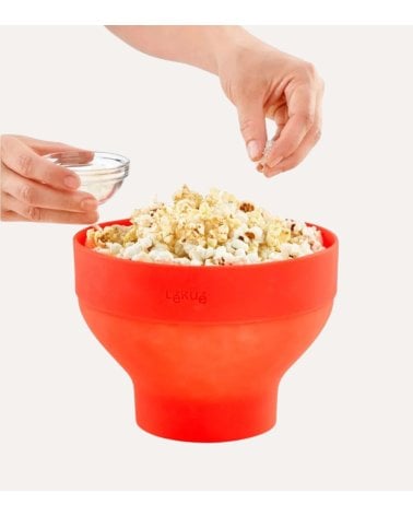 Palomitero para Microondas de Silicona Rojo