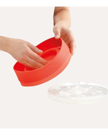 Palomitero para Microondas de Silicona Rojo