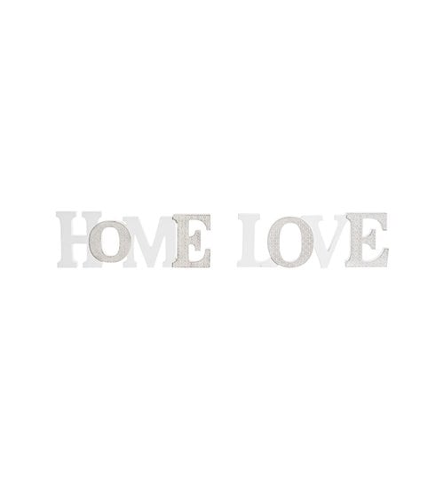 Figura Decorativa de Madera con palabras Home&Love