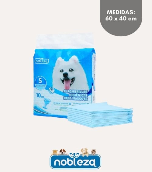 Set de 10 Empapadores para Mascotas con Cinta Adhesiva