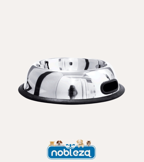 Bol para Mascotas de Acero Inoxidable Antideslizante