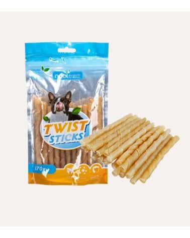 Premio para Perros Twist Sticks de Cuero de Ternera