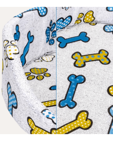Cama para Mascotas Huesitos de Poliéster