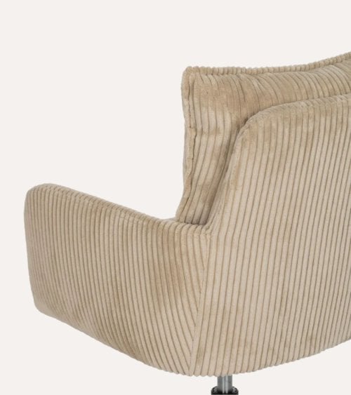Silla de Oficina con Tapizado de Pana