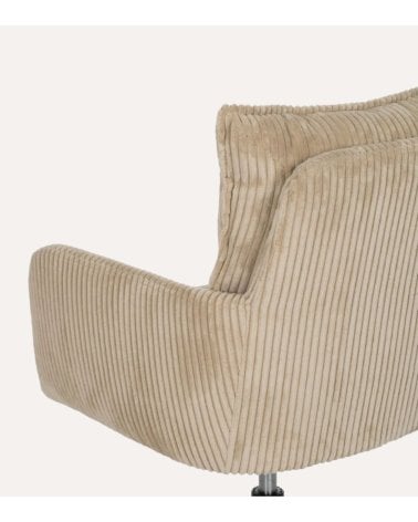 Silla de Oficina con Tapizado de Pana