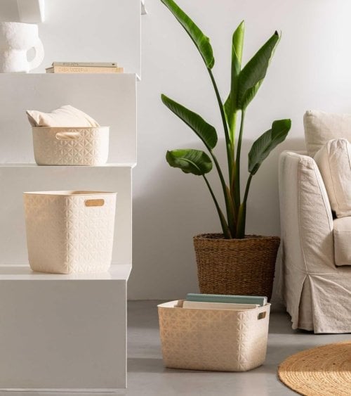 Cesta con Asas Softex de Plástico