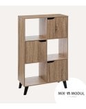 Estantería Mix N'Modul de 6 Módulos con 3 Puertas