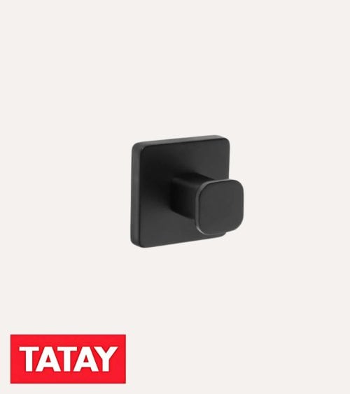 Perchero de Baño Nero de Acero Inoxidable