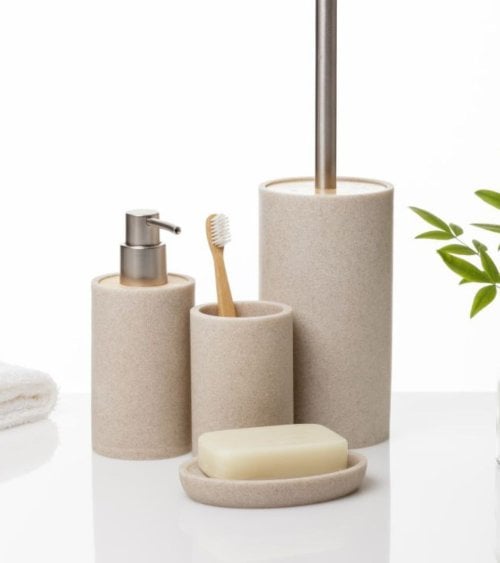 Vaso de Baño Portacepillos Bora de Plástico