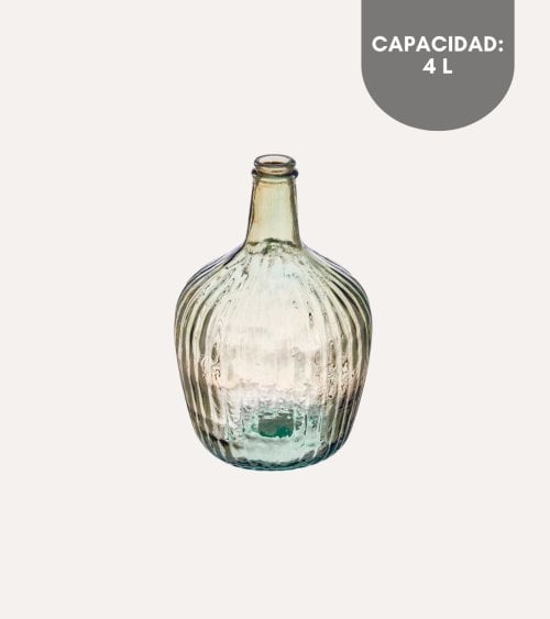 Garrafa Damajuana Rayada para Champán de Vidrio