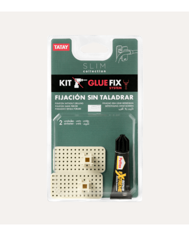 Set de Fijación sin Taladrar Slim para Sujeción a Pared