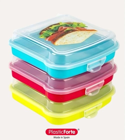 Sandwichera de Plástico Colorido