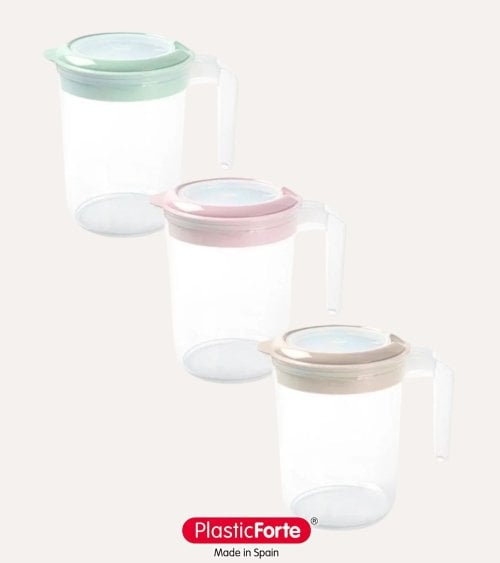 Jarra para Batir de Plástico Pastel