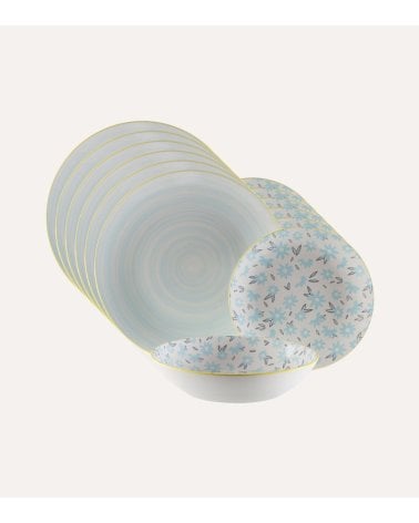Vajilla de 18 Piezas Breeze de Porcelana
