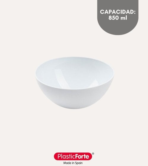Bol Redondo Opal de Plástico