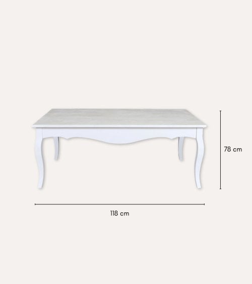 Mesa de Centro Rectangular Vitoria de Madera