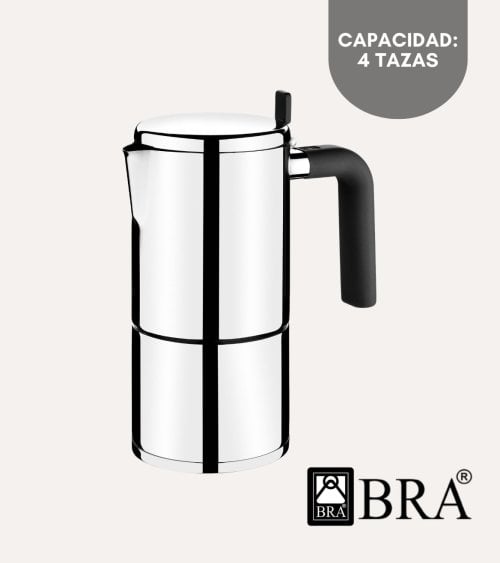 Cafetera Italiana Bali de Acero Inoxidable 18/10