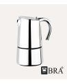 Cafetera Italiana Bella de Acero Inoxidable 18/10