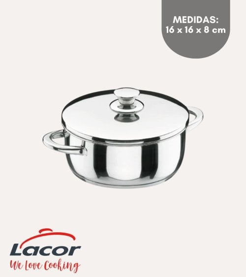 Cacerola Vitrocor con Tapa Difusora de Acero Inoxidable