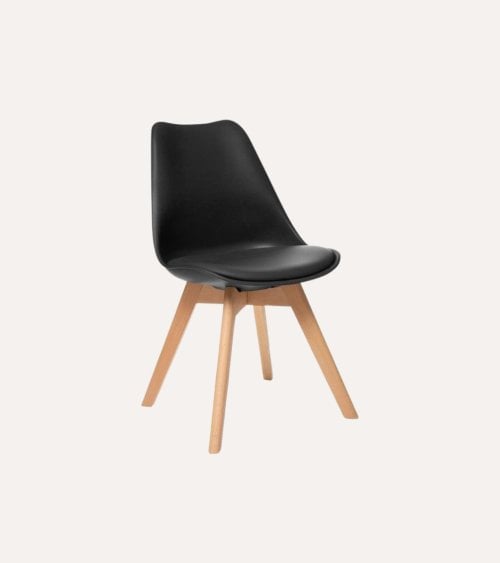 Silla de Comedor Baya con Pata de Madera