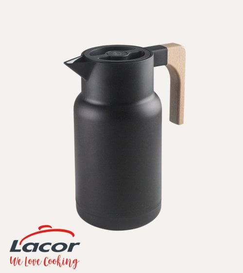 Jarra Termo Wood de Acero Inoxidable