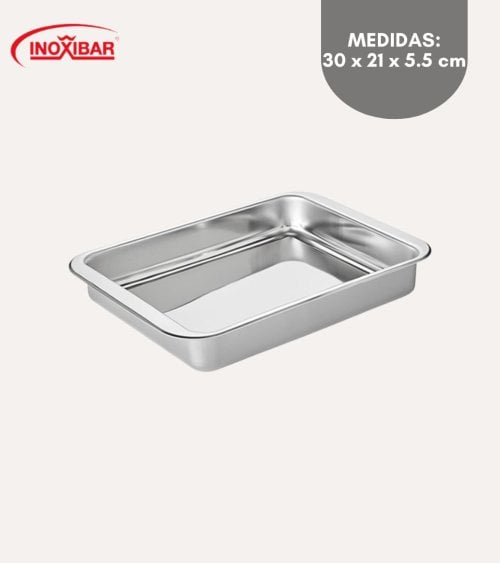 Bandeja para Horno Rustidera de Acero Inoxidable 18%