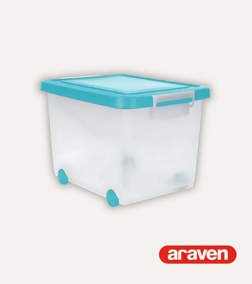 Caja con Ruedas Rolling Box para Almacenamiento de Araven