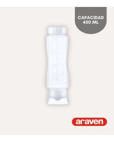 Botella Biberón de Salsas Fifo Fast Blanca de Araven