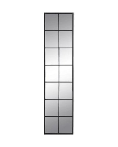 Espejo de Pared en Metal Negro Efecto Ventana-2