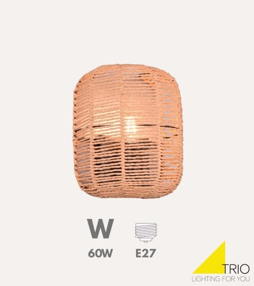 Lámpara de Pared Runa E27 60 W de Sisal